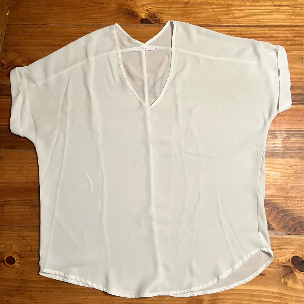 Oversized white top